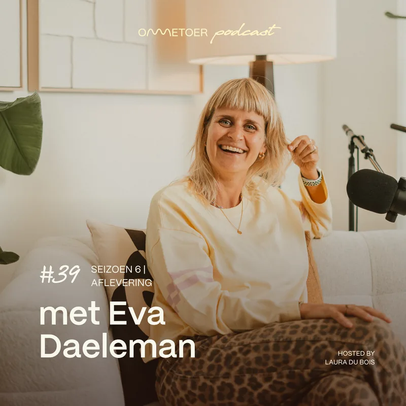 Podcastcover met Eva Daeleman